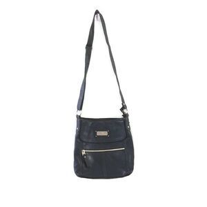 KIM ROGERS Blue leather Crossbody Bag